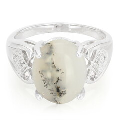 Anillo en plata con Ágata dendrítica