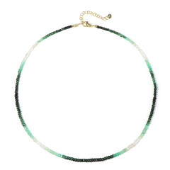 Collar en plata con Esmeralda de Brasil