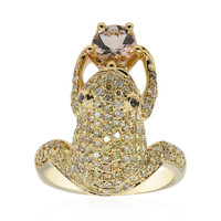Anillo en oro con Morganita AAA (CIRARI)