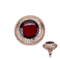 Anillo en plata con Ámbar báltico