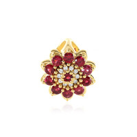 Colgante en plata con Espinela roja noble