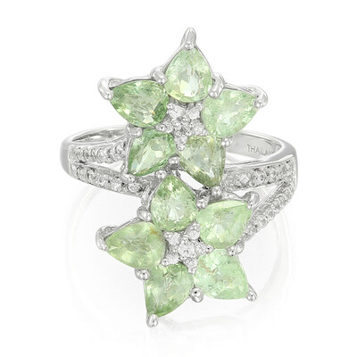 Anillo en plata con Turmalina Paraíba
