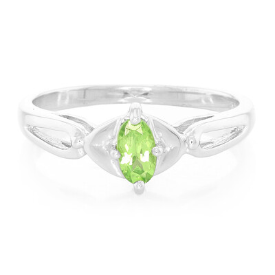 Anillo en plata con Granate verde menta de Merelani