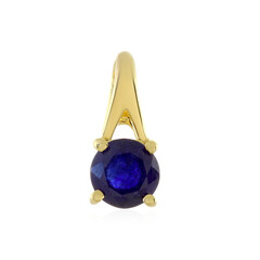 Colgante en plata con Zafiro azul de Madagascar
