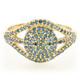 Anillo en plata con Diamante fantasía