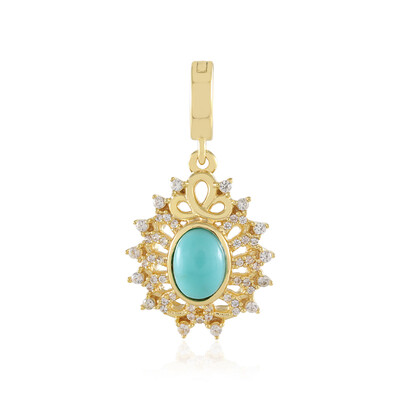 Colgante en plata con Turquesa
