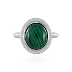 Anillo en plata con Malaquita