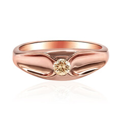 Anillo en oro con Diamante rosa de Francia de Argyle SI1