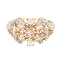 Anillo en oro con Zafiro Padparascha no calentado
