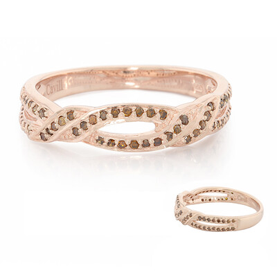Anillo en plata con Diamante fantasía