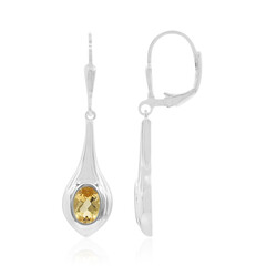Pendientes en plata con Citrino