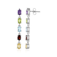 Pendientes en plata con Amatista de Zambia