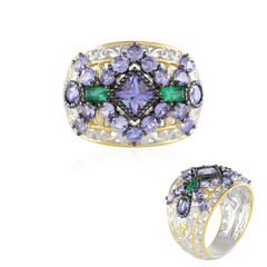 Anillo en plata con Tanzanita (Gems en Vogue)