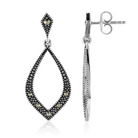Pendientes en plata con Marcasita