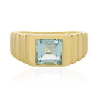 Anillo en plata con Topacio azul cielo
