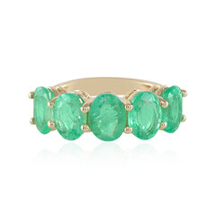 Anillo en oro con Esmeralda de Rusia