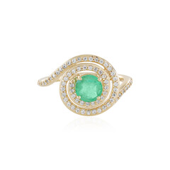 Anillo en oro con Esmeralda de Rusia (de Melo)