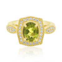 Anillo en plata con Peridoto