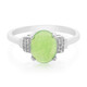 Anillo en plata con Crisoprasa imperial