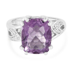 Anillo en plata con Fluorita de España