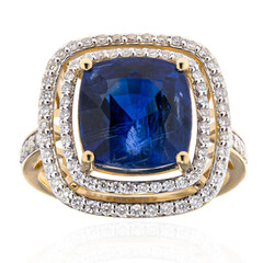 Anillo en oro con Cianita de Nepal (AMAYANI)