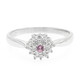 Anillo en plata con Zafiro Padparadscha