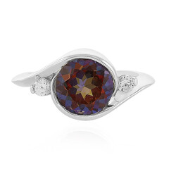Anillo en plata con Topacio místico Siena