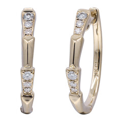 Pendientes en oro con Diamante I1 (H)  (CIRARI)