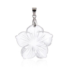 Colgante en plata con Cuarzo blanco