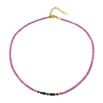 Collar en plata con Zafiro rosado (Riya)