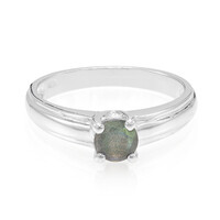 Anillo en plata con Espectrolita