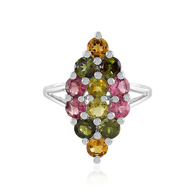 Anillo en plata con Turmalina