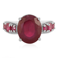 Anillo en plata con Rubí de Madagascar
