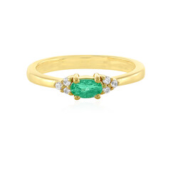 Anillo en plata con Esmeralda de Colombia