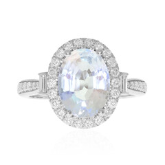 Anillo en oro con Piedra de Luna arcoíris (CIRARI)