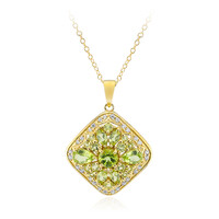 Collar en plata con Peridoto de Birmania