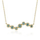 Collar en oro con Diamante VS1 azul cielo