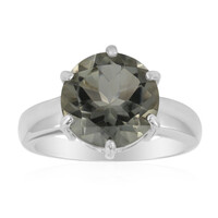 Anillo en plata con Amatista verde