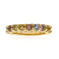 Anillo en plata con Topacio azul cielo