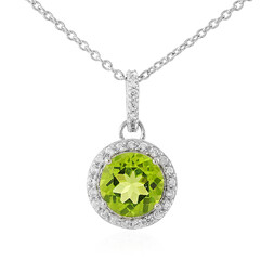 Collar en plata con Peridoto de Jilin
