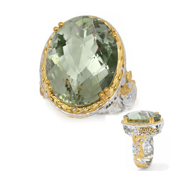 Anillo en plata con Amatista verde (Gems en Vogue)