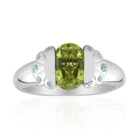 Anillo en plata con Peridoto de Jilin (Remy Rotenier)