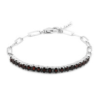 Brazalete en plata con Granate