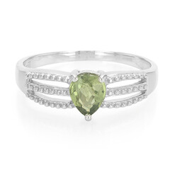 Anillo en plata con Zafiro de Mozambique