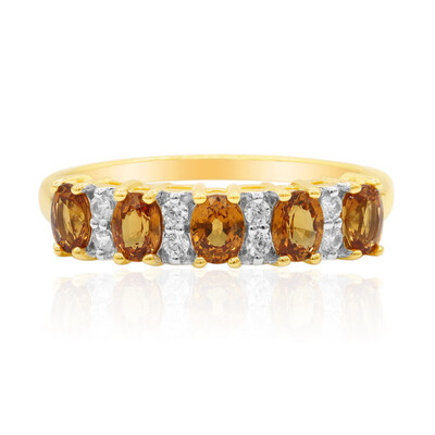 Anillo en oro con Granate espesartina (Adela Gold)