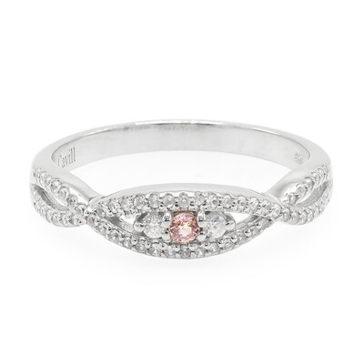 Anillo en plata con Zafiro Padparadscha