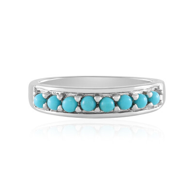 Anillo en plata con Turquesa bella durmiente