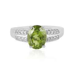 Anillo en plata con Peridoto