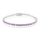 Brazalete en plata con Amatista de Bolivia