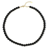 Collar en plata con Turmalina negra